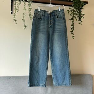 Wide leg jeans